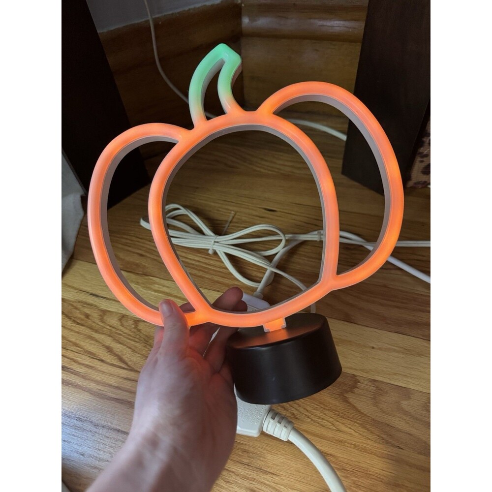 Pumpkin Neon Light Lamp Halloween Fall Decor